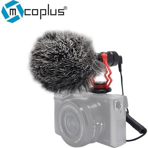 Mcoplus VM-M03 Video Record microphone microfone condensador for DSLR Camera Youtube Vlogging iPhone Android phone / 3.5mm plug
