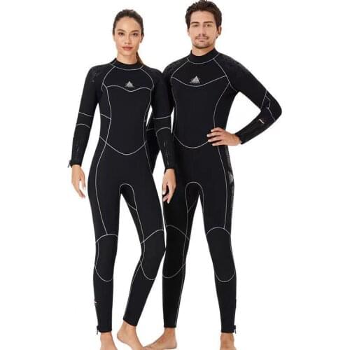 3MM Neoprene Wetsuit Men Women Keep Warm Swimming Scuba Diving Bathing Suit Long Sleeve Triathlon Wetsuit for Surf Snorkeling