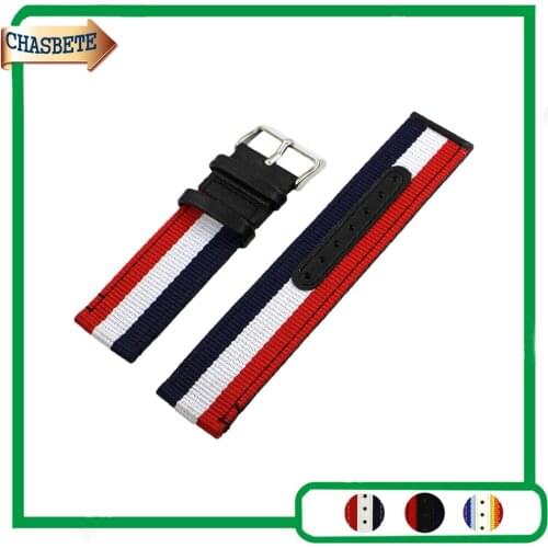 Nylon Nato Watch Band for Breitling 22mm 24mm Men Women Fabric Canvas Belt Wrist Strap Loop Bracelet Black White + Pin + Tool