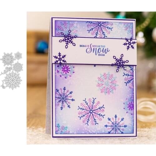 Mmao Crafts Metal Steel Cutting Dies New Snowflake decoration Scrapbooking Paper/photo Cards Embossing Dies