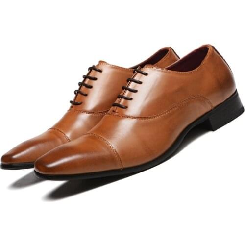 Mazefeng Luxury Brand PU Leather Fashion Men Business Dress Loafers Pointy Black Shoes Oxford Breathable Formal Wedding Shoes 46