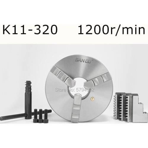 SAN OU K11-320/3 Jaw Lathe Chuck 320mm a Wrench, 3 Screws / a Positive Claw and a Reverse Claw