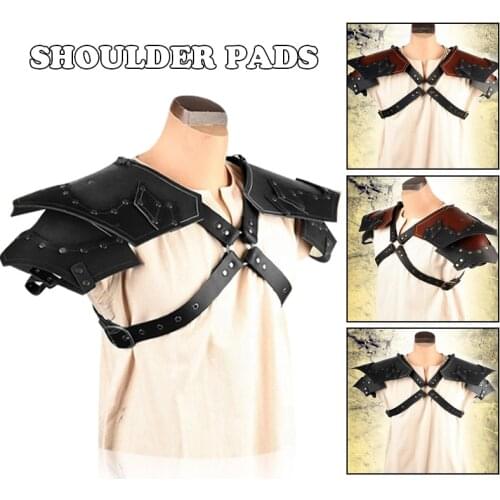 Vintage Medieval Steampunk Pauldrons Leather Rivet Viking Warrior Gladiator Samurai Knight Battle Shoulder Armor Costume Props