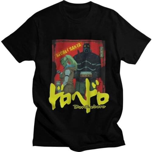 Vintage Dorohedoro T-Shirts Men Graphic T Shirt Short Sleeve Japan Anime Manga Tshirts Cotton Tees Top Clothes