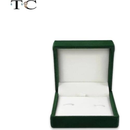 High Quality Cufflinks Box Green Color Jewelry Box Cufflinks Storage Container Wholesales Elegant Box