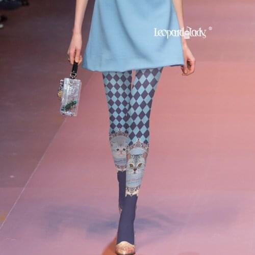 Women Tights Lovely Printing Render Pantyhose Crotchless Open Crotch New Fashion 2020 Runway Looks Hosiery for Conjoined Woman