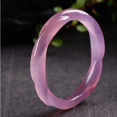 Women sweet agate Twist cuff bangle bracelet with certificate together best gift loves mother lady gift fine jewelry