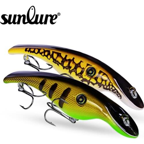 1PC New 1.64oz-46.5g Wobbler Fishing Lure Big Hard Crankbait 5.90"-15cm Artificial Bait Pike Carp lures 1/0# Hook New