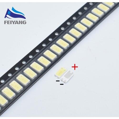 100pcs For LG LED LCD Backlight TV Application Middle Power LED LED Backlight RS59P 0.5W 3V 5630 Cool white LED LCD TV Backlight