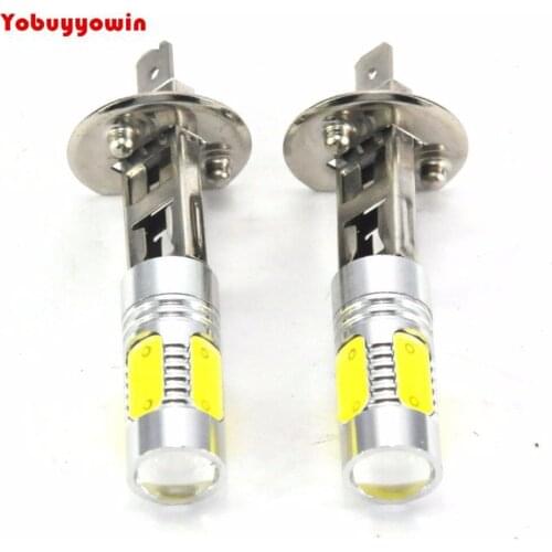 2x H1 7.5W White COB SMD LED Car DRL Fog Light Driving Lamp Bulb DC12V