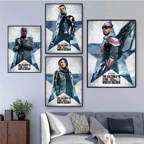 5D DIY Diamond Painting Marvel Hit American TV Superhero Canvas Painting The Falcon Cross Stitch Kit Full Square Embroidery