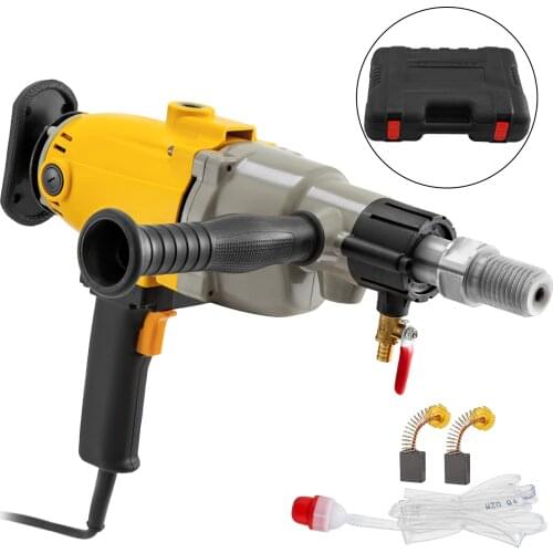 VEVOR 2280W Diamond Core Drilling Machine 180mm Handheld Diamond Core Drill 10M Lift Rig Variable Speed Wet Dry Core Drill Rig