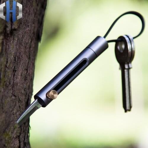 Aviation Aluminum Mini Knife Self-defense Keychain Outdoor Portable Demolition Knife