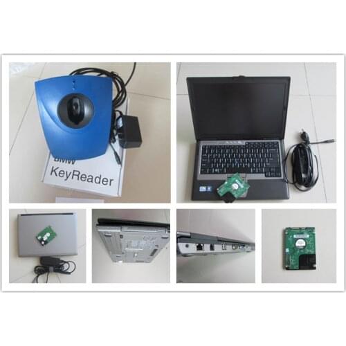 Auto key programmer transponder tool for bmw key reader with laptop d630 computer ready to work super