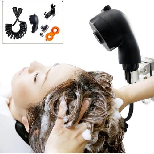 Black Hair Wash Shower External Faucet Shower Artifact Hair Pet Washer Bathroom Basin Tap Filter Flexible Hose Bidet Spray Gun