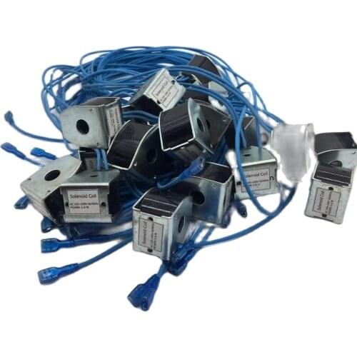 Solenoid Coils for 4-way reverse valves to changer refrigerant flow direction by power on/off in heat pump water chillers or AC