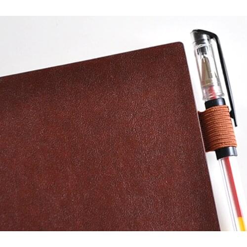 Traveler Journal Notebook Pu Clip Dokibook Adhesive Pen Holder Diary Loose Leaf Accessory Office Supplies School Stationery