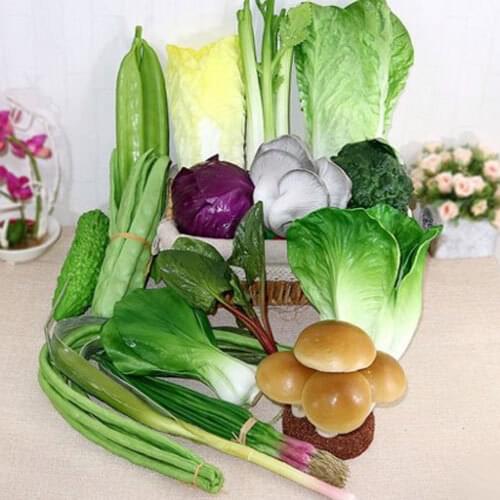 Artificial Fake Decorative Real Touch Pu Teaching Props Faux Vegetables Pretend Play Photography Prop Fruits Wedding Flowers