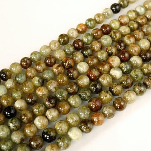 Natural green garnet Tsavorite Round Loose Bead stone bracelet not treatment For Jewelry Making DIY design