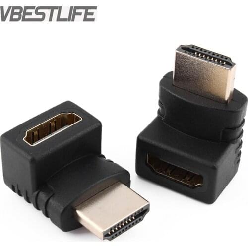 VBESTLIFE male to female Cable Adaptor Adapter Converter Extender 270/ 90 Degree Angle for 1080P HDTV HDMI-compatible Adapter