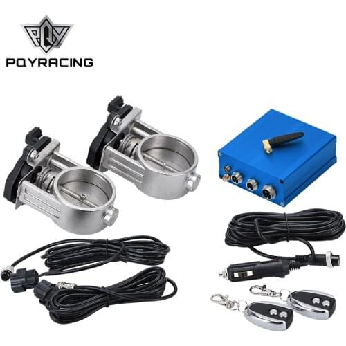 Exhaust Control Valve Dual Set w Remote Cutout Control For 2.5" 63mm / 3" 76mm Pipe 2 sets PQY-ECV22/23