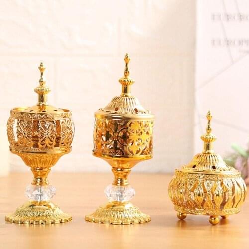 European Style Creative Lace Incense Burner Fashionable Craft Burner Ornament Middle Eastern Incense Metal F2Y2