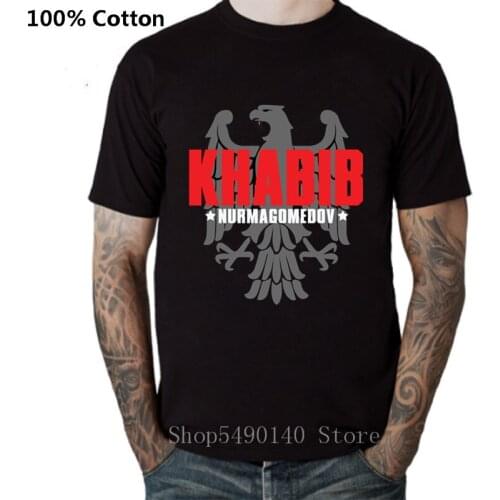 Light Weight Fighter King T shirt Men Khabib Nurmagomedov T-Shirt The Eagle Khabib Tshirt Fashion Russian Hero Vintage Tee shirt