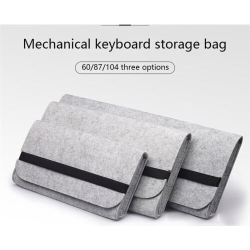 Mechanical keyboard Storage Bag Dust Cover Black White 60 Keys 87 Keys Keyboard Accessories For Tablet Laptop Desktop For Gk61