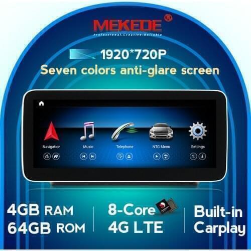 Mekede Wireless Carplay Android 10.0 Car Multimedia Player For Benz C Class W205 GLC Class X253 GLC200 GLC260 GLC300 NTG 5.0