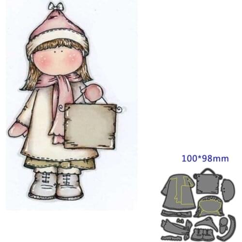 Metal Cutting Die girl DIY Scrapbooking Paper Cards Decorative Craft Embossing