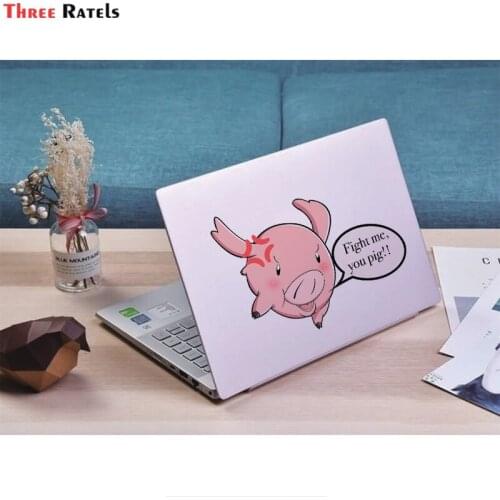 Three Ratelss B376 Anime Oik Oik Pig Decals For Laptop Refrigerator Luggage Decoration Stickers