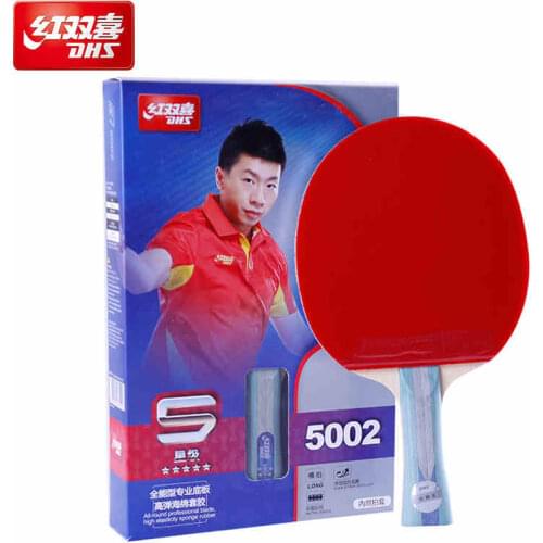 Original DHS 5002 finished racket FL long handle table tennis racket 5 stars factory made racket Table Tennis Ping Pong Racket