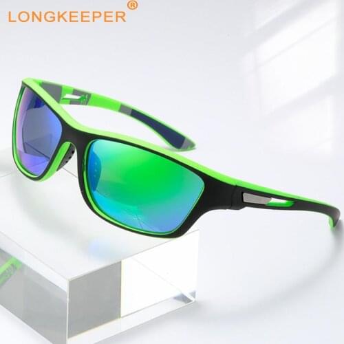 Polarized Sports Men Sunglasses Women Sun Glasses Fishing Driving Hiking Eyewear Square Mirrored Glasses UV Protection Goggles