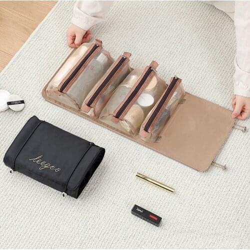 4 in 1 Removable And Foldable Makeup Organizer with Large Capacity Ttravel Toiletry Bag Cosmetic bag Storage Of Small Objects