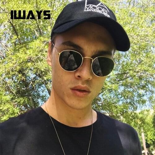 Steampunk Sunglasses Men Women Metal frame Brand Designer fashion Round Shades female Sun glasses Mirror UV400