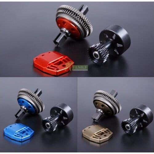 Alloy CNC 2 Speed Transmission Gear Kit 2 Speed Gear Set Two Speed System Double Gear Kit Fit for 1/5 Losi 5ive T Rovan LT KMX2