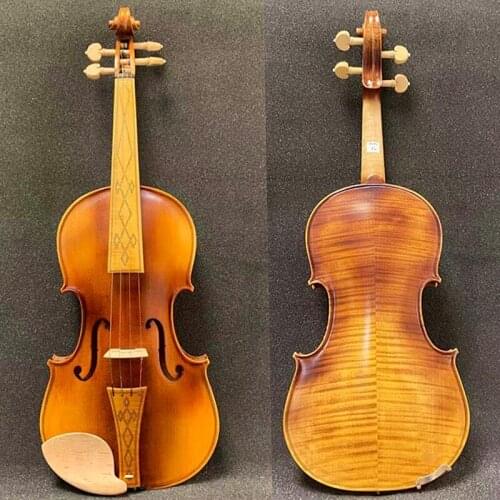 Strad style SONG Maestro handcrafted 4/4 violin,carving fretboard and tailpiece,maple parts,nice sound#14686