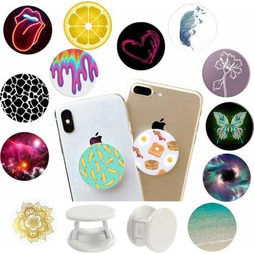 Universal Finger Ring попсокет Mobile Phone Holder Round Multi functional Stretch Socket Support Pocket Socket Stand For iphone