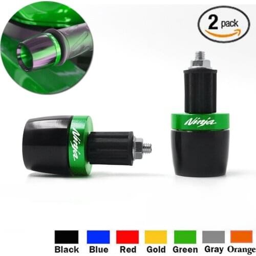 7/8''22mm Universal Handlebar Grips End Cap Ends Plug For Kawasaki NINJA 250R 300 300R/Z300 400 650R 1000 ZX6R/636 ZX10R Z750