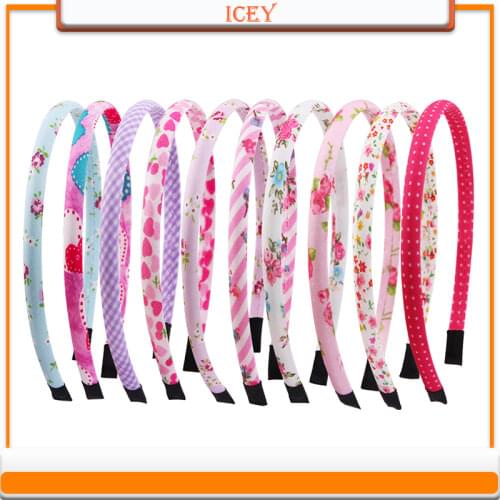 1pc Headbands Ribbon Hairband Women Covered Hair Accessories Multicolor Headpieces Satin Polyester Jewelry DIY Boho Headwear