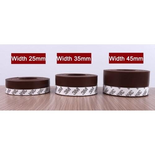 1 Pcs Self Adhesive Seal Strip 1M Silicone Door Window Draught Dustproof Weatherstrip TS2