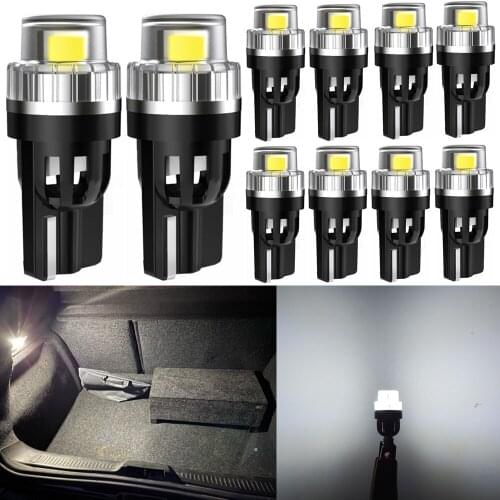 10x t10 Canbus White Car LED Bulbs Interior Lights For Mitsubishi Montero Shogun Pajero 3 V60 V73 V75 V77 (2000-2006) lancer X