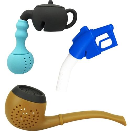3pcs/set New Tea Infuser Pipe Filter Diffuser Loose Tea Food-safe Non-toxic Silicone Strainer Household Travel Tea Set