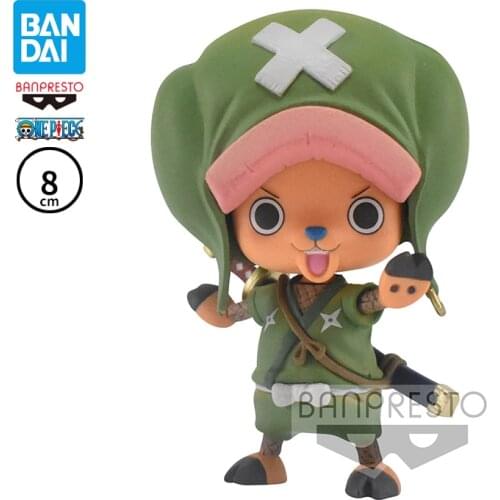 8cm BANDAI Tony Tony Chopper ONE PIECE Ninja Action PVC Collection Model Toy Anime Figure Toys For Kids
