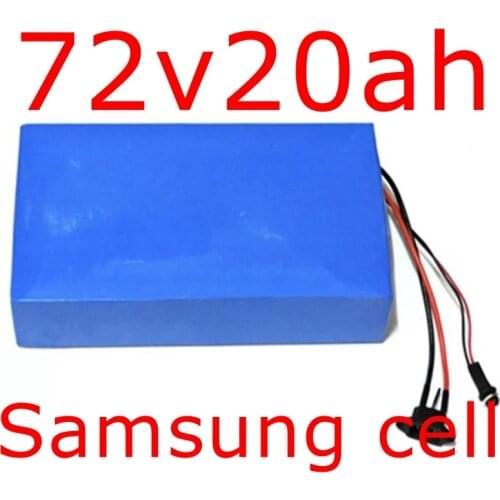 SWORDS FOX 72v 20Ah 2000W Electric Bike ebike Battery 72V with Charger,BMS Lithium Battery 72V Battery Pack for Samsung cell