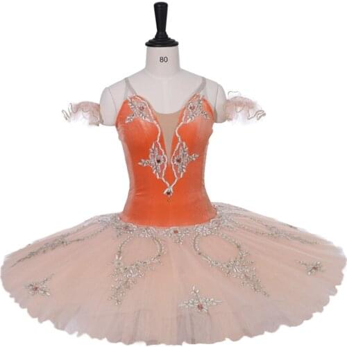 Ballet stage dresses ballet costumes professional ballet tutus dress Peach Fairy Variation coppelia orange