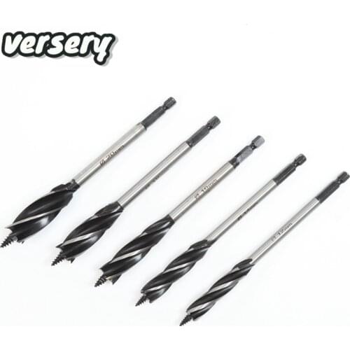 FREE SHIPPING 5PCS/SET 12-20MM High Speed Steel Twist Drill Bit Long Four-slot Four-blade Woodworking tools Drill Bit Hole Saw