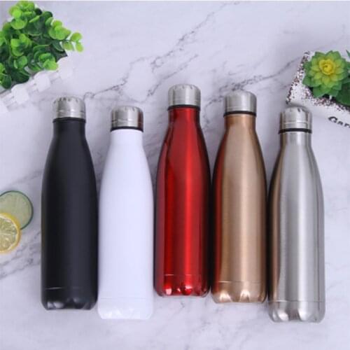 17oz Cola Bottle Hiking Thermos Stainless Steel Vacuum Insulated Coke Cup Water Bottle For Father Gift Fashion Sports Kettle