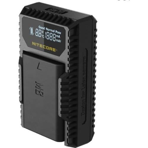 Nitecore ULM9 USB Travel Charger For Leica BLI-312 Batteries Leica Camera BM8 M8 M8.2 M9 M9-P M-E