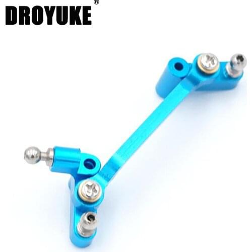Droyuke Upgrade Aluminum Steering Linkage Metal RC Car Steering Linkage Turning Seat For WLtoys A949 A959-B A969 A979 K929